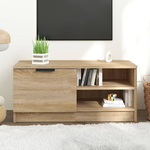 TV Cabinet Sonoma Oak 80x35x36.5 cm Engineered Wood 811472