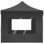 Professional Folding Party Tent with Walls Aluminium 4.5x3 m Anthracite 45498