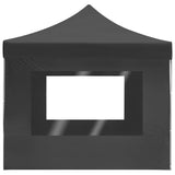 Professional Folding Party Tent with Walls Aluminium 4.5x3 m Anthracite 45498