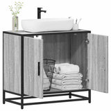 Bathroom Sink Cabinet Grey Sonoma 65x33x60 cm Engineered Wood 849267