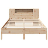 Bookcase Bed without Mattress 140x200 cm Solid Wood Pine 3322831