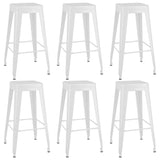 7 Piece Bar Set Black and White 3057472