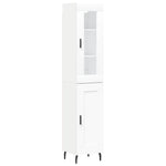 Highboard White 34.5x34x180 cm Engineered Wood 3199505