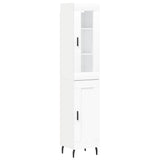 Highboard White 34,5x34x180 cm Engineered Wood 3199505