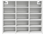 Shoe Cabinet White 77.5 x 30 x 83.5 cm Engineered Wood 808720
