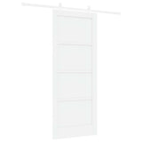 Sliding Door White 83 x 202 cm Solid Pine Wood 3445524