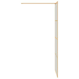 Walk-in Shower Wall Gold 80 x 195 cm Tempered Glass 42022057