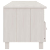TV Cabinet HAMAR White 158x40x40 cm Solid Wood Pine 340473