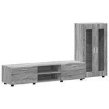 TV Cabinet Set FLORIN 3 pcs Grey Sonoma Engineered Wood 3397940