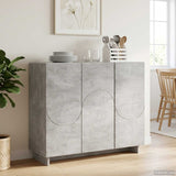 Sideboard Concrete Grey 85.5 x 31 x 75 cm Engineered Wood 8011543