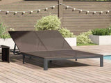 Sunbed Brown 206 x 115 x 75 cm Poly Rattan 42004132