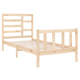 Bed Frame without Mattress Solid Wood 90x190 cm Single 3105890