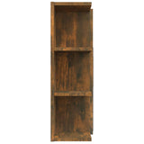 Bathroom Mirror Cabinet Smoked Oak 80x20.5x64 cm Engineered Wood 815522
