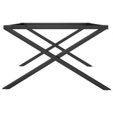 Coffee Table Legs X-Frame 80x70x43 cm Steel 357899