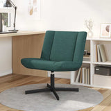 Swivel Chair Dark Green 63 x 75 x 76 cm Fabric 42007329