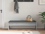 Hall Bench with Cushion Grey Sonoma 103 x 38 x 40 cm 891565