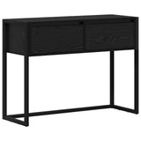 End Table Black Oak 100 x 36 x 75 cm Engineered Wood 886696