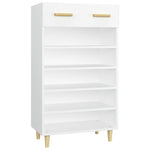 Shoe Cabinet White 60x35x105 cm Engineered Wood 812780