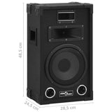 Professional Passive Hifi Stage Speakers 2 pcs 800 W Black 70101