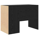 Desk with Shelf Black Oak 102 x 50 x 75 cm Engineered Wood 869539