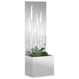 Garden Privacy Screen Silver 50 x 150 cm Galvanised steel 876467