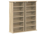 CD Cabinet 2 pcs Sonoma Oak 32 x 17 x 92 cm Engineered Wood 8012751