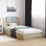Bed Frame Sonoma Oak Engineered wood, Plywood Single Bed Frame 3210026