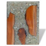 243468 Stool Solid Teak Wood and Resin