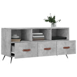 TV Cabinet Concrete Grey 102x36x50 cm Engineered Wood 829008