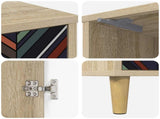 Bedside Cabinet OMMEN 2 pcs Sonoma Oak 36 x 33 x 50 cm 8007210