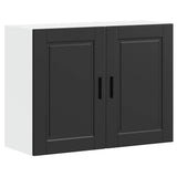 Kitchen Wall Cabinet Porto Black Engineered Wood 854068