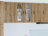 Wall Glass Cabinet PORTO Artisan Oak 60 x 31 x 80 cm 885444