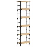 Bookshelf Sonoma Oak 50x33x188.5 cm Engineered Wood 835280