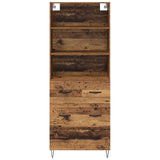 Highboard with Drawer 2 pcs Old Wood Engineered Wood 3415702