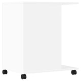 Printer Stand with Wheels White 60x40x68.5 cm 840639