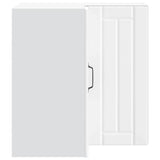 Kitchen Wall Corner Cabinet Lucca White Engineered Wood 853857