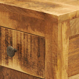 Nightstand with 1 Drawer Solid Mango Wood 241090