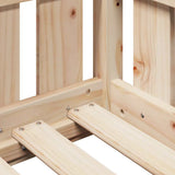 Kids' House Bed Frame without Mattress 90x190 cm Single Solid Wood Pine 850692