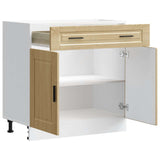Kitchen Base Cabinet Porto Sonoma Oak Engineered Wood 853980