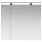 Bathroom Mirror Cabinet Black Oak 80 x 14.5 x 70 cm 889112