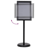 Poster Stands 2 pcs Black 45 x 32.7 x 108 cm Aluminium 3385631