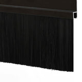 Self-adhesive Door Brush Seals 12 pcs Black 100 cm 42019567