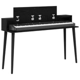 Studio Desk Black Oak 152 x 36 x 19.5 cm Engineered Wood 8006693