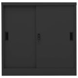 Sliding Door Cabinet with Planter Box Anthracite Steel 3095265