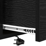 Bedside Cabinet 2 pcs Black Oak 42 x 41 x 56 cm Engineered Wood 859431