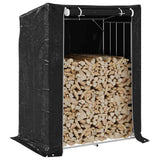 Firewood Rack with Rain Cover 150x100x200 cm Galvanised Steel 4104955