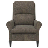 Armchair Dark grey 76 x 94 x 102 cm Faux Leather 42009868