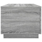 Coffee Table with LED Lights Grey Sonoma 90x50x40 cm 839880