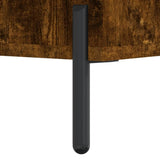 Coffee Tables 2 pcs Smoked Oak 50x50x40 cm Engineered Wood 829423