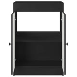 Bathroom under Sink Cabinet Black 56 x 37.5 x 81 cm 890005